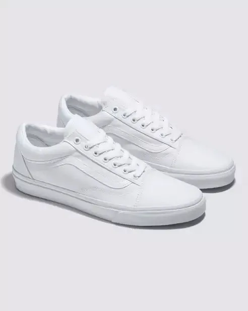 Vans Old Skool Canvas Shoe vn000d3hw00 all white