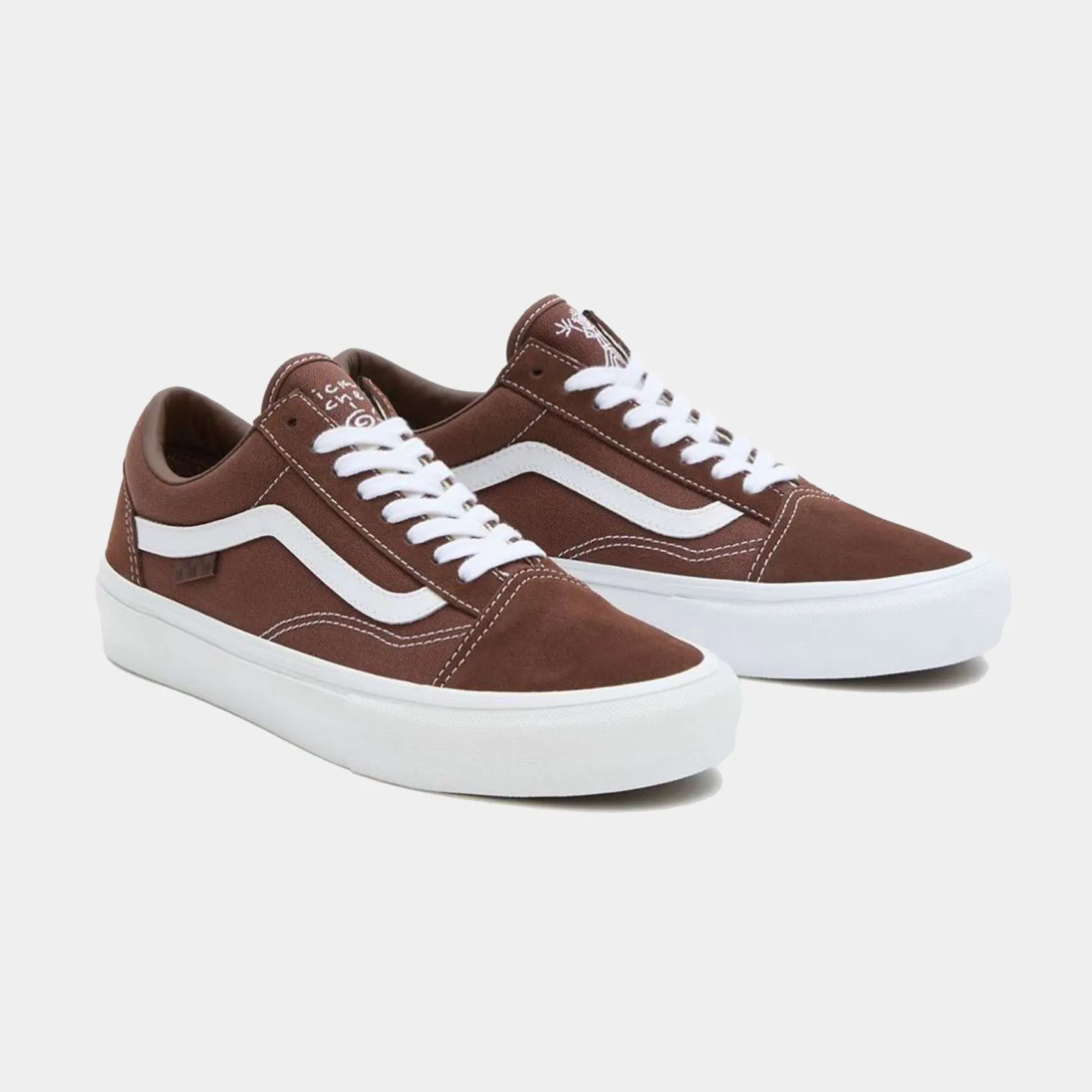 VANS SKATE OLD SKOOL NICK MICHEL - BROWN/WHITE