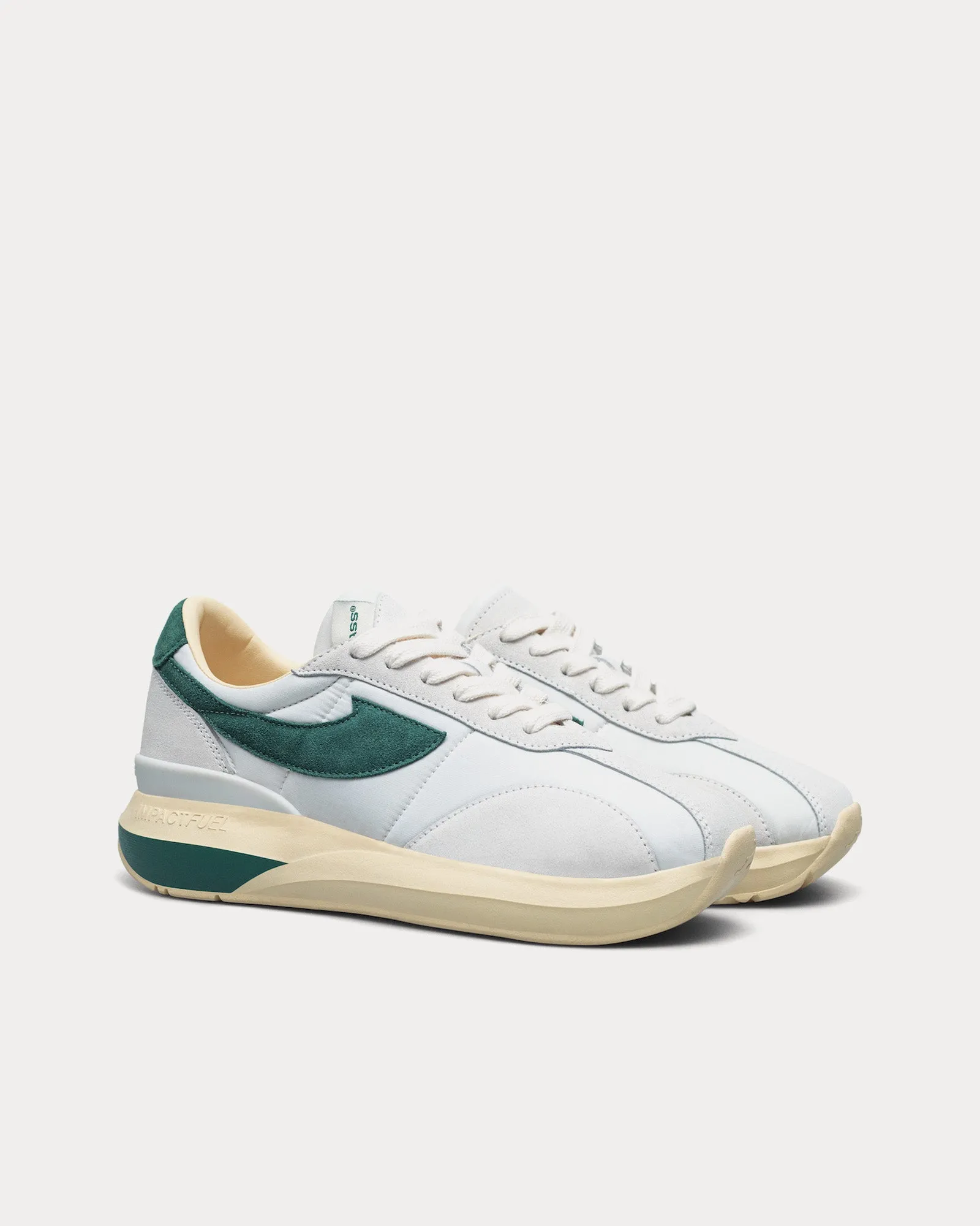 Velocity Creme / Spinach Low Top Sneakers