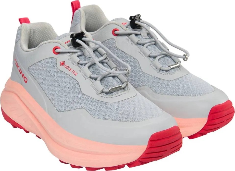 Viking Footwear Juniors&#x27; Anaconda Hike GORE-TEX Speedlace Light Grey/Peach | Buy Viking Footwear Juniors&#x27; Anaconda Hike GORE-TEX Speedlace Light Grey/Peach here | Outnorth
