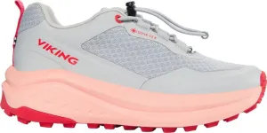 Viking Footwear Juniors&#x27; Anaconda Hike GORE-TEX Speedlace Light Grey/Peach | Buy Viking Footwear Juniors&#x27; Anaconda Hike GORE-TEX Speedlace Light Grey/Peach here | Outnorth