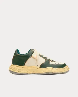 Wayne OG Sole VC Leather Green / White Low Top Sneakers