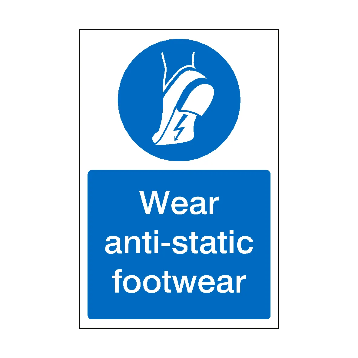 Wear Anti-Static Footwear Sticker
