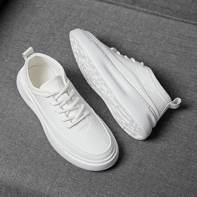 xiangtuibao  Men's Casual Shoes Black Leather Flats Size 39-44 Graffiti  Sneakers Designer Shoes Men Hiking Leisure Shoes %