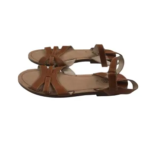 Zara sandal shoe size 3 brown straps and sole